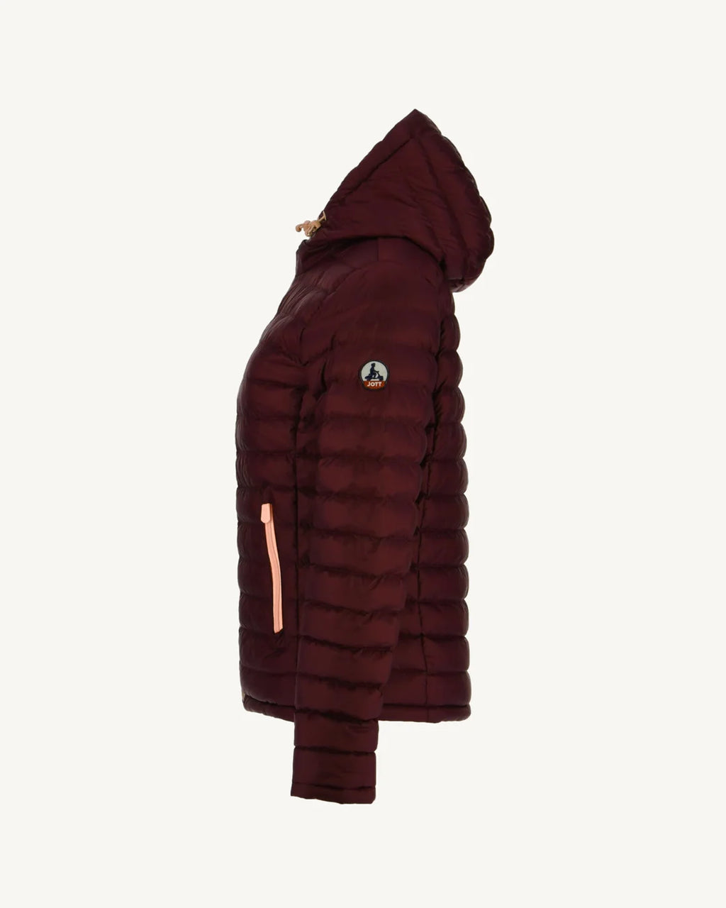 JOTT -Doudoune réversible Rose pale/Aubergine Vienne