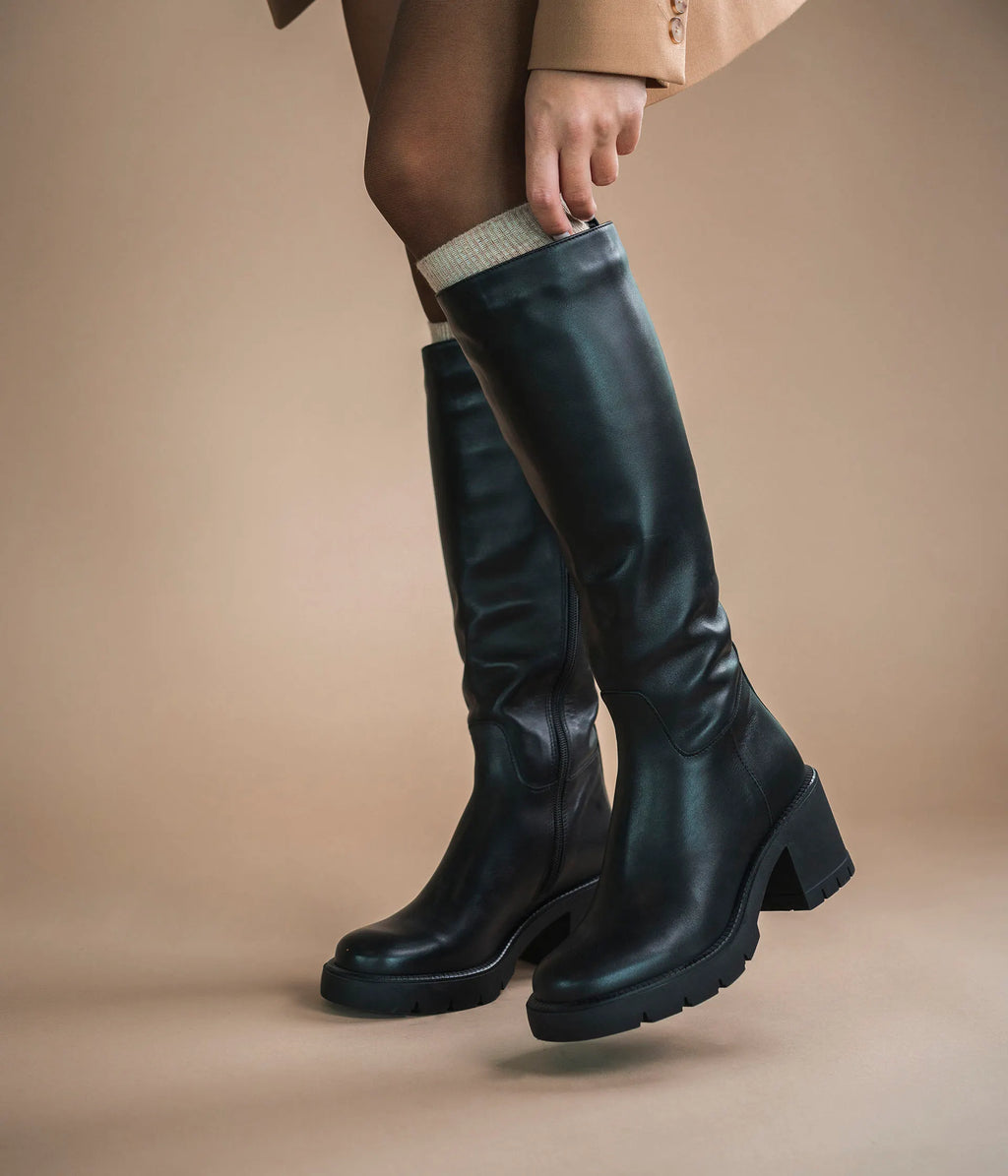 Bocage Botte À Talon en cuir FLAVIE-L