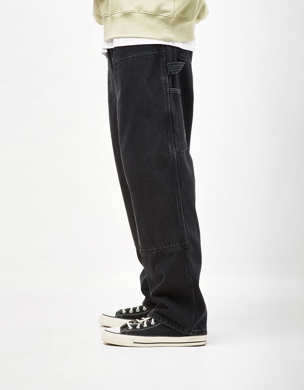 Carhartt Nash Double Knee Pant - Black Stone Washed/FW25