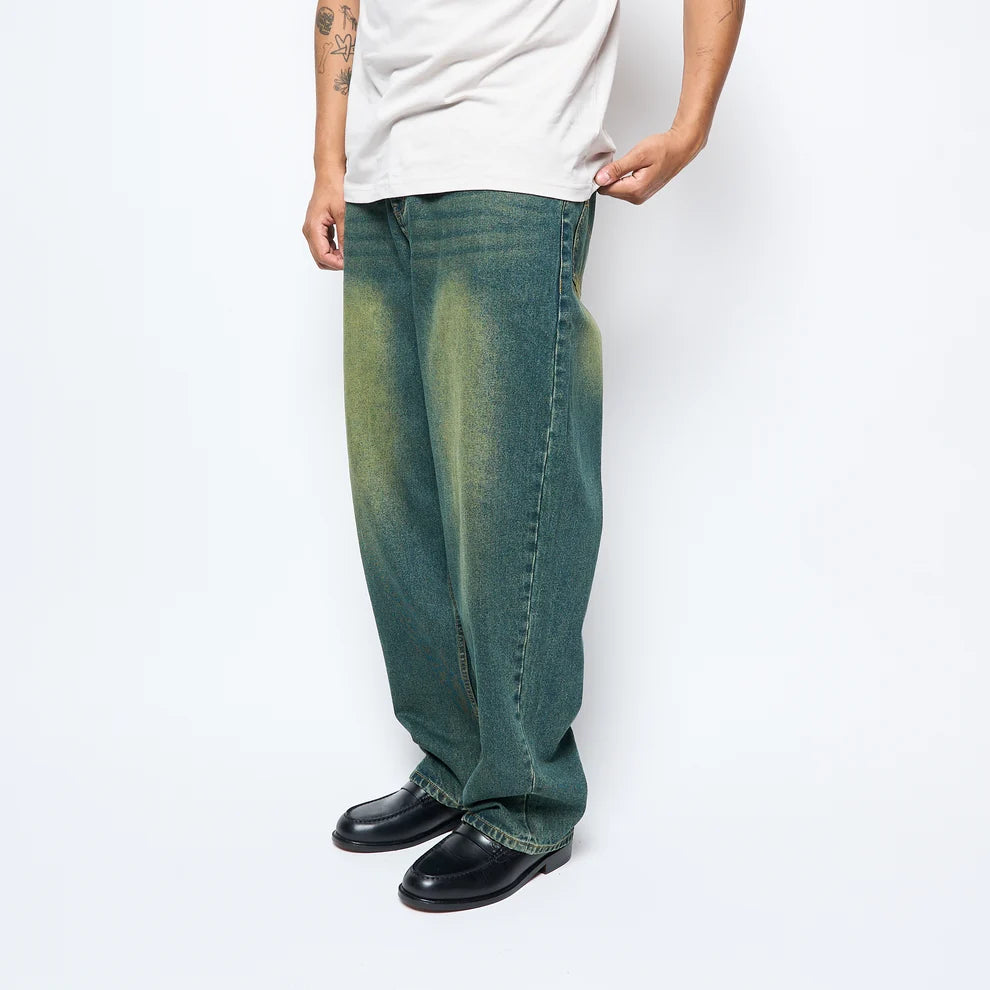 Dime Baggy Denim Pant - Sandbasted Pine/FA25