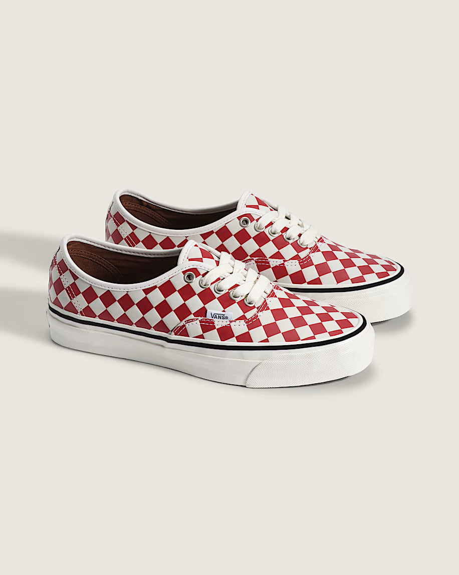 Vans Premium LX Authentic 44 Diamond Check Red Marshmallow