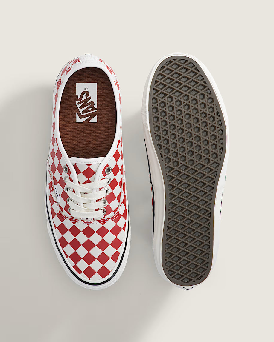 Vans Premium LX Authentic 44 Diamond Check Red Marshmallow