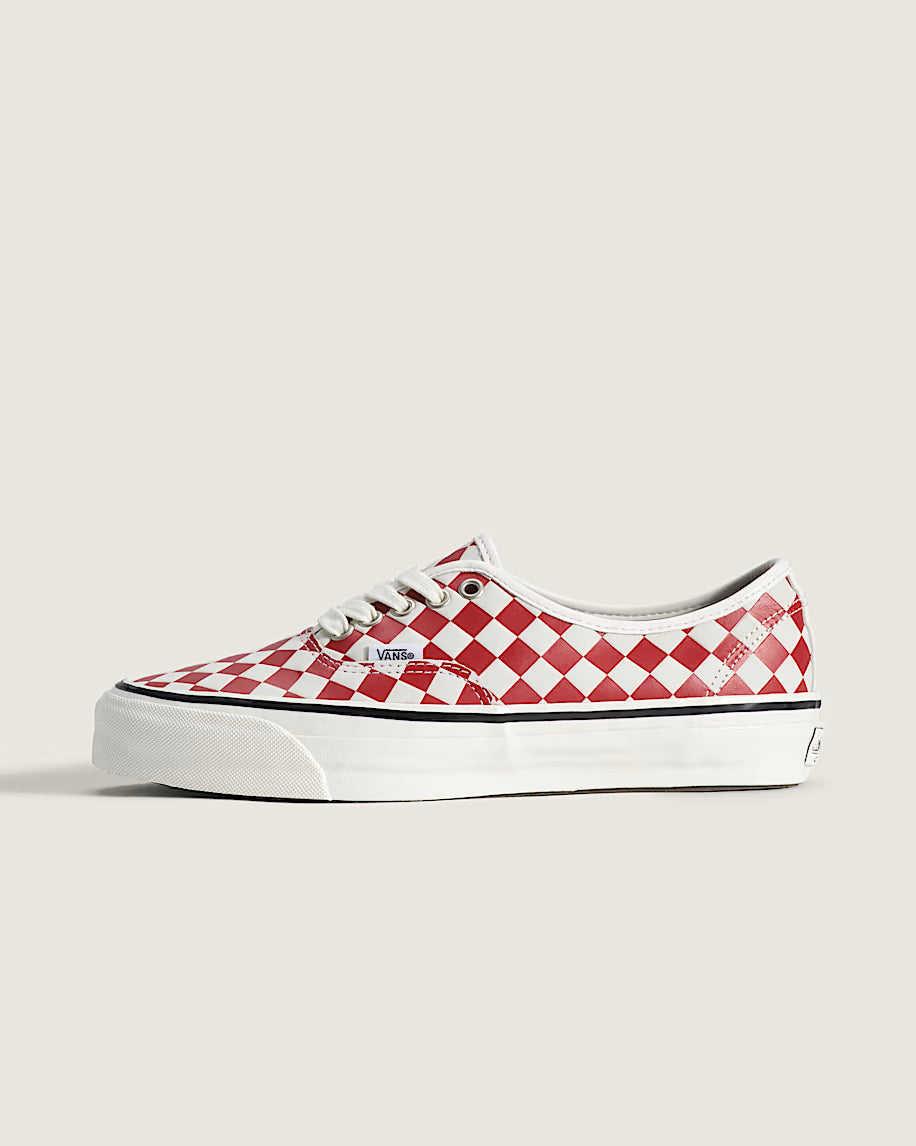 Vans Premium LX Authentic 44 Diamond Check Red Marshmallow