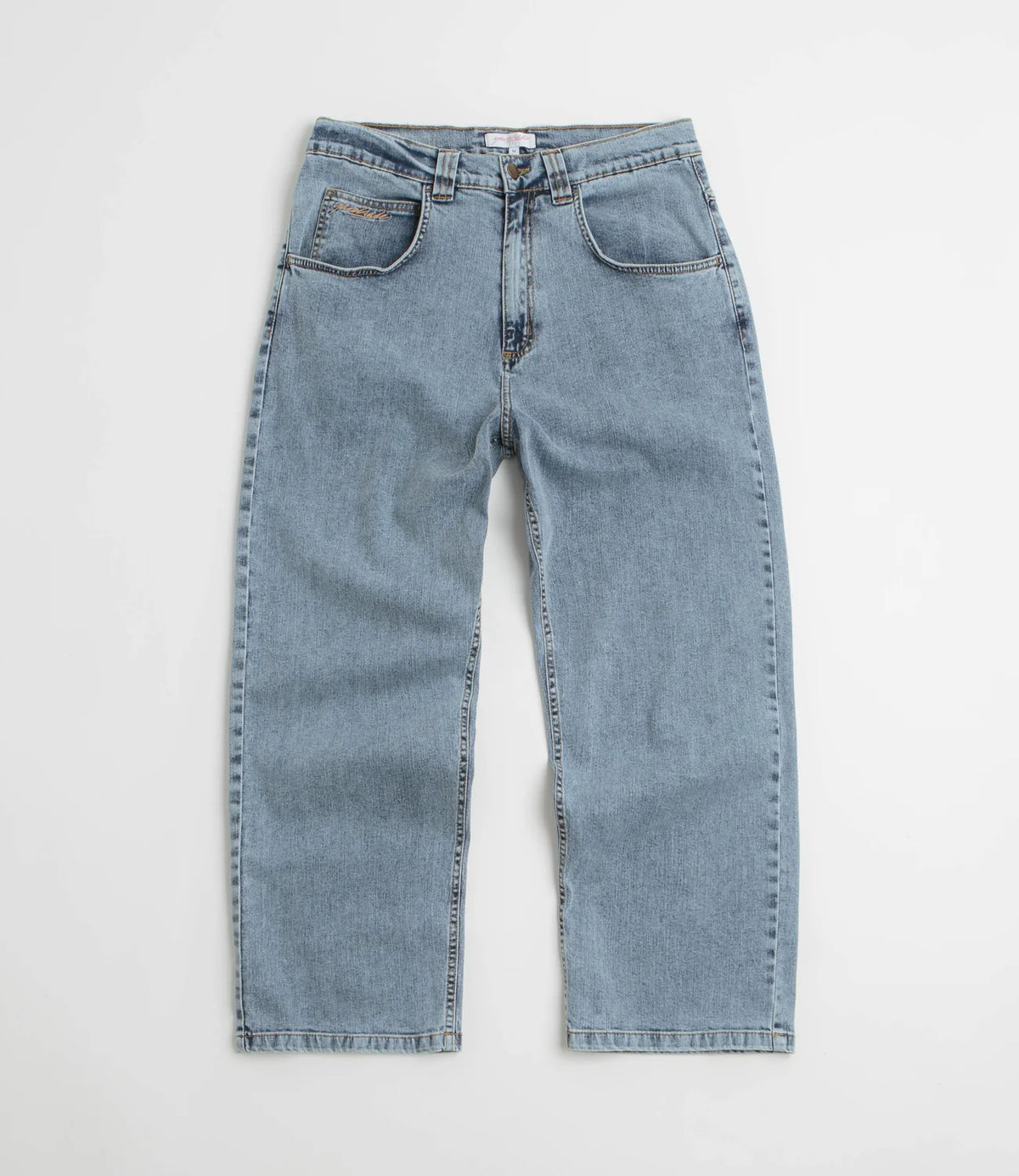 Yardsale Ivory Slub Pant - Light Denim
