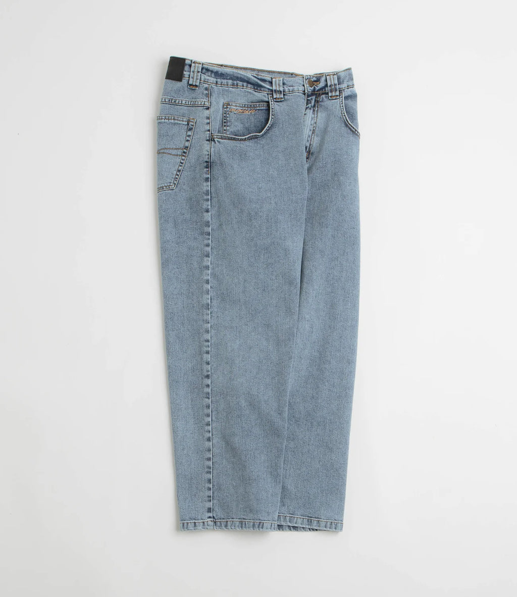 Yardsale Ivory Slub Pant - Light Denim