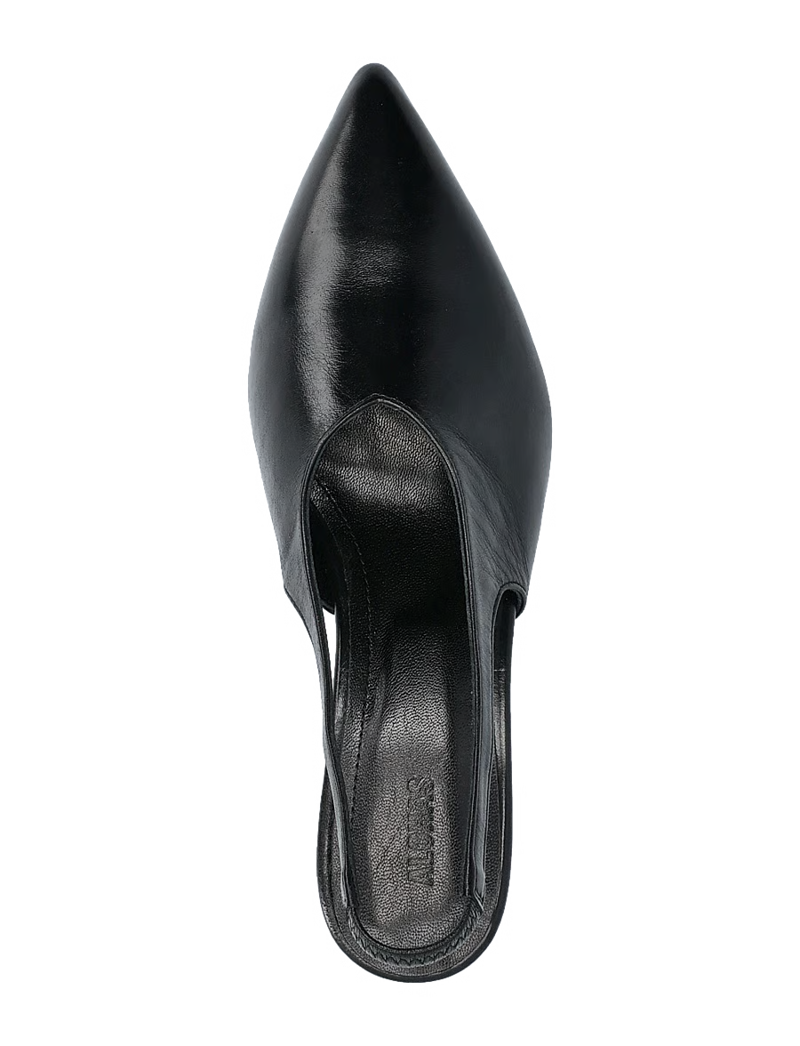 ALOHAS - Mules en Cuir Eros Black