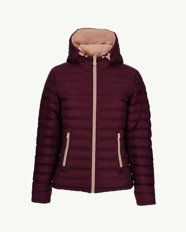 JOTT -Doudoune réversible Rose pale/Aubergine Vienne