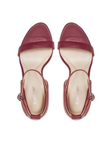 CALVIN KLEIN - Sandales à talon Burnt Russet